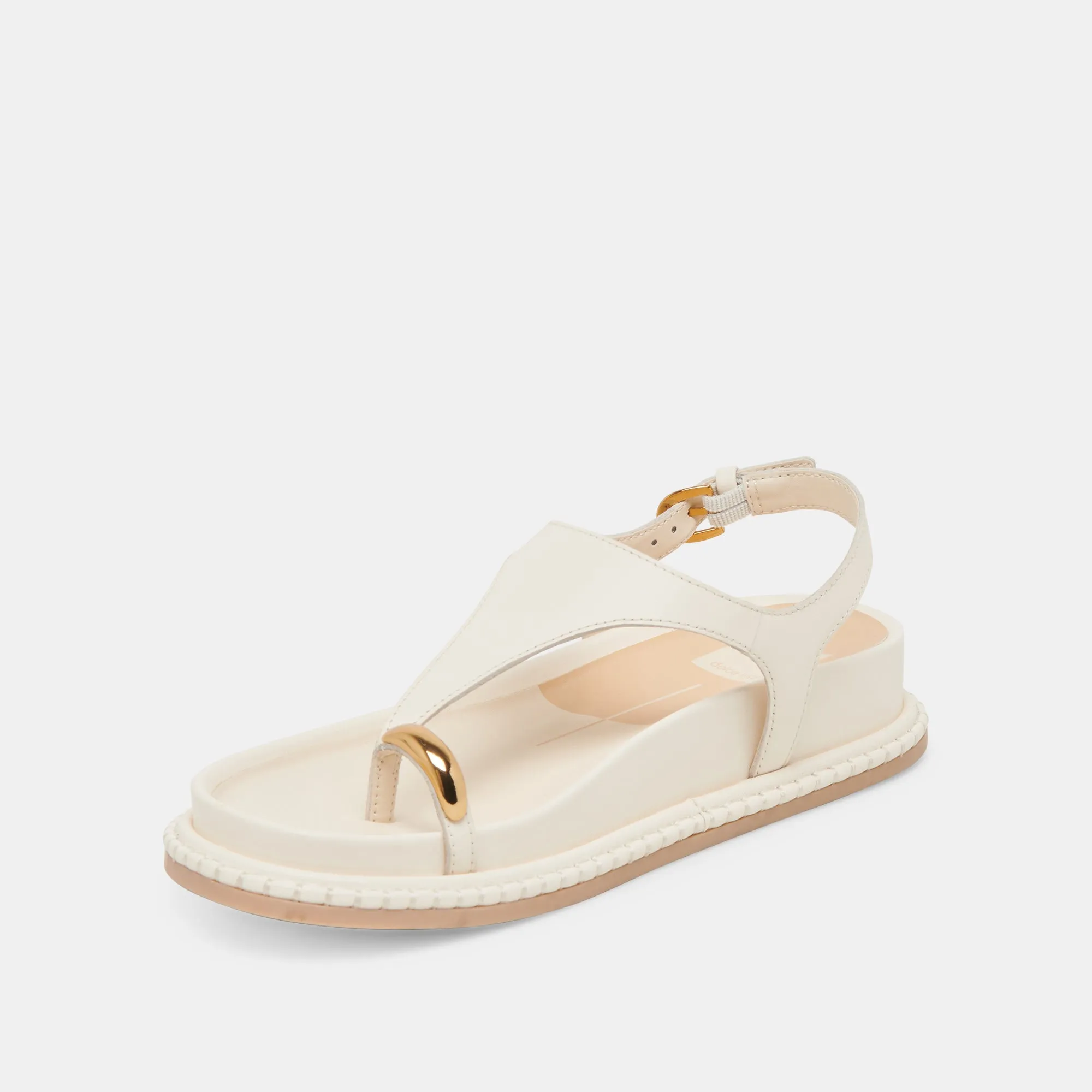 STEFAN SANDALEN OFF-WHITE LEDER