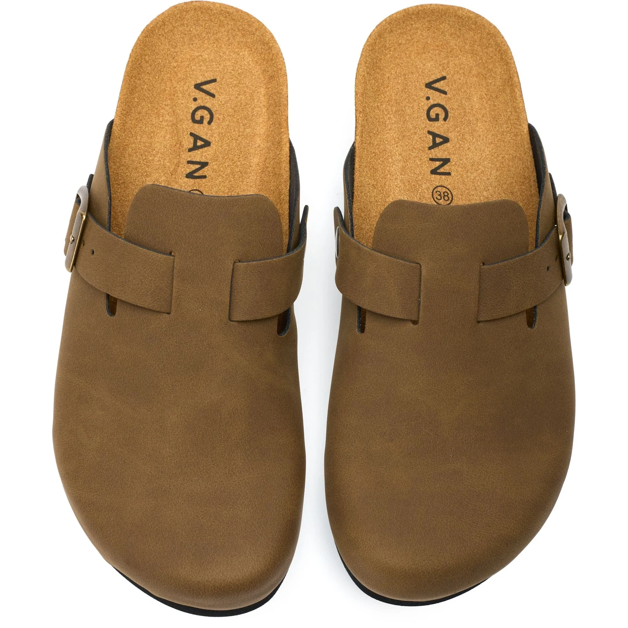 Taro Comfort Damen-Sandalen mit veganem Fußbett | Braun