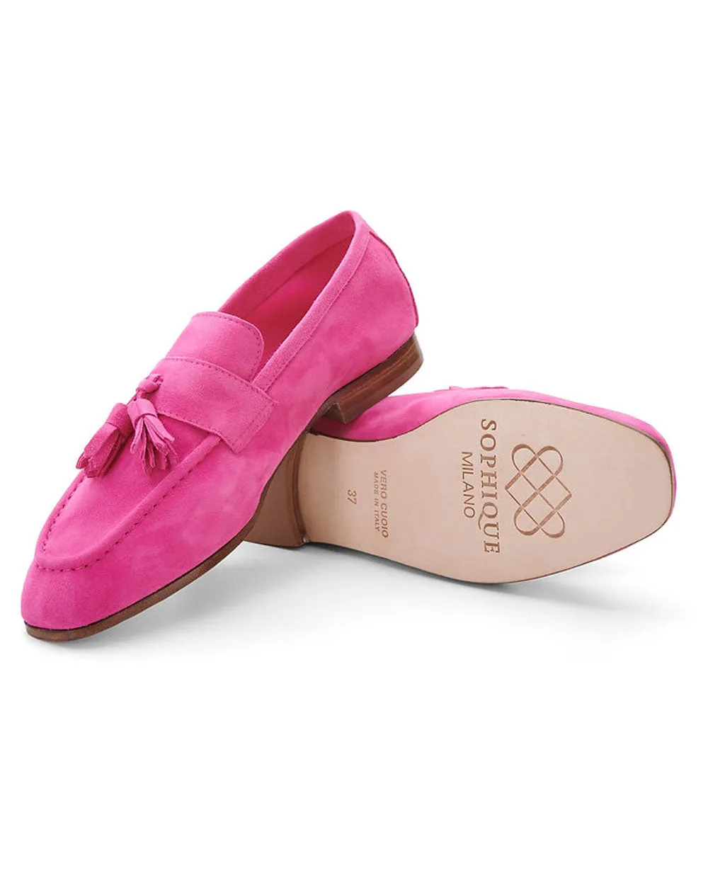 Trevi Quasten-Loafer in Fuchsia