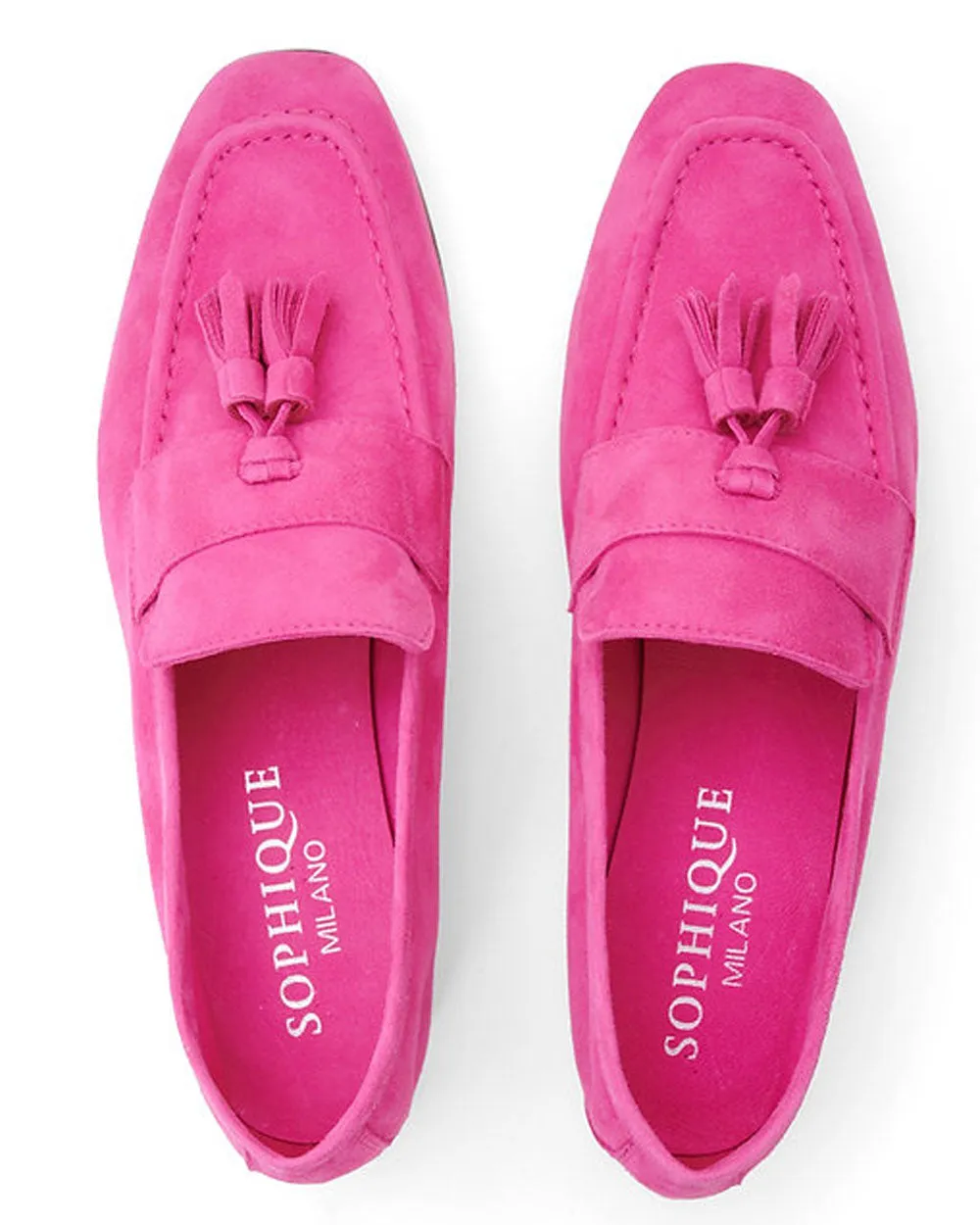 Trevi Quasten-Loafer in Fuchsia