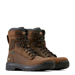 Turbo 8 Zoll wasserdichter Stiefel mit weicher Spitze in edlem Braun