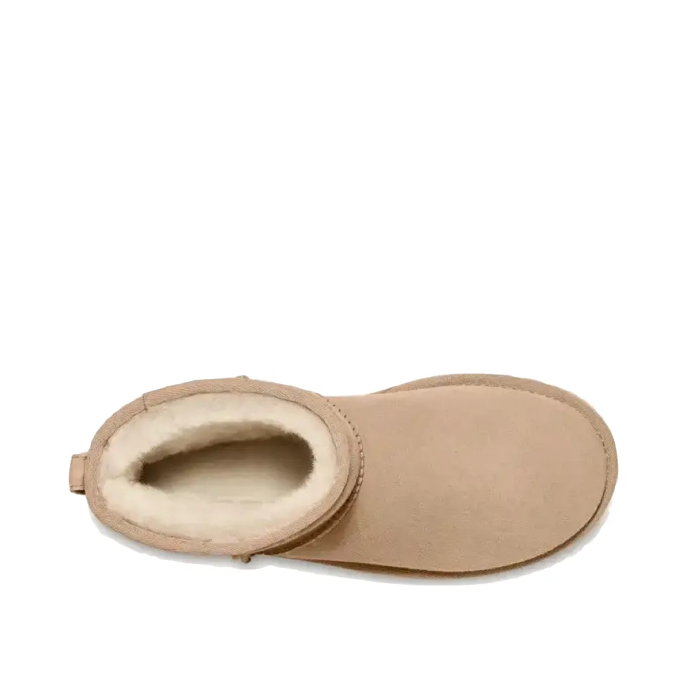 UGG Damen Classic Mini II Schaffell-Stiefel in Sand