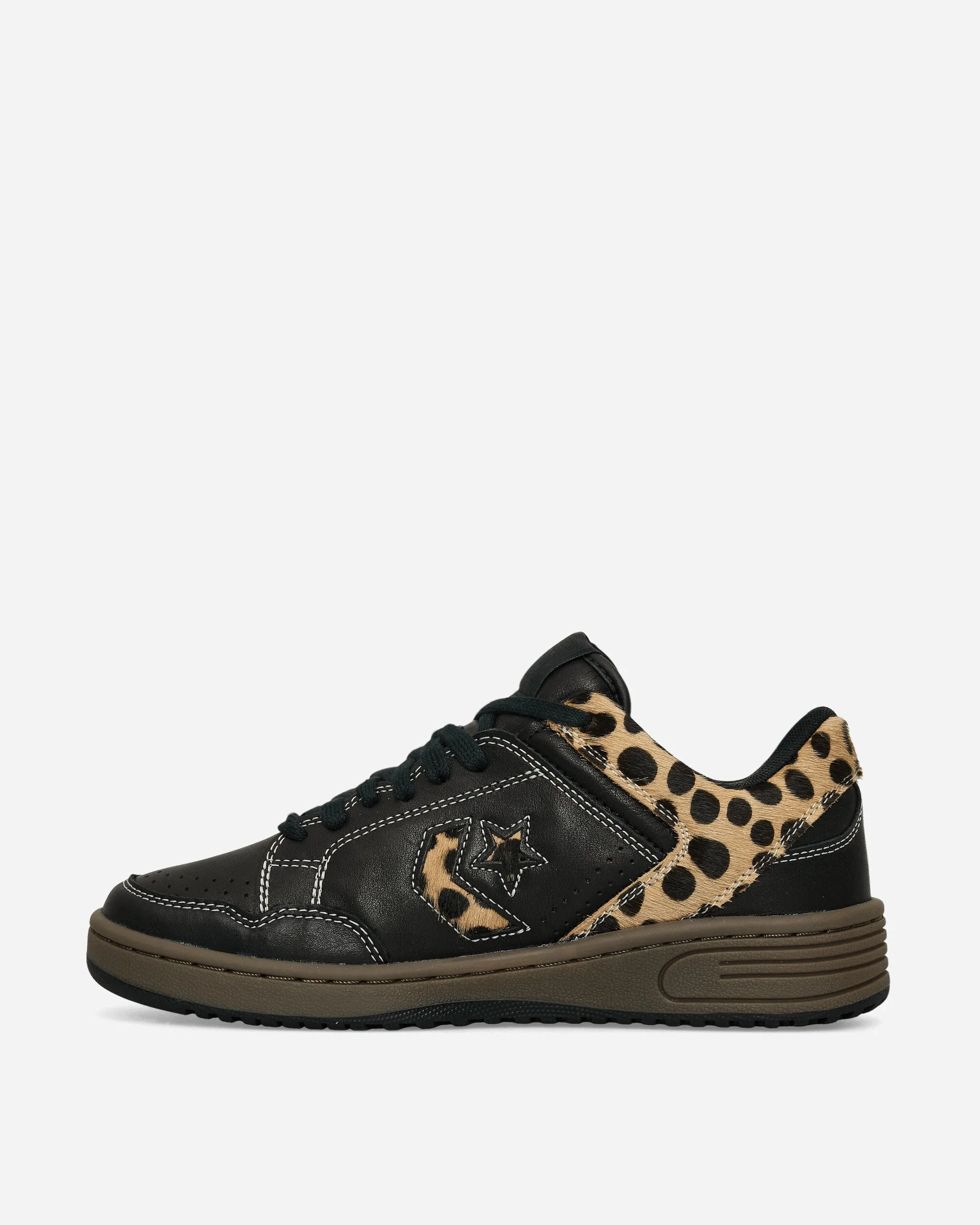 Waffe Ponyhaar Sneakers Schwarz