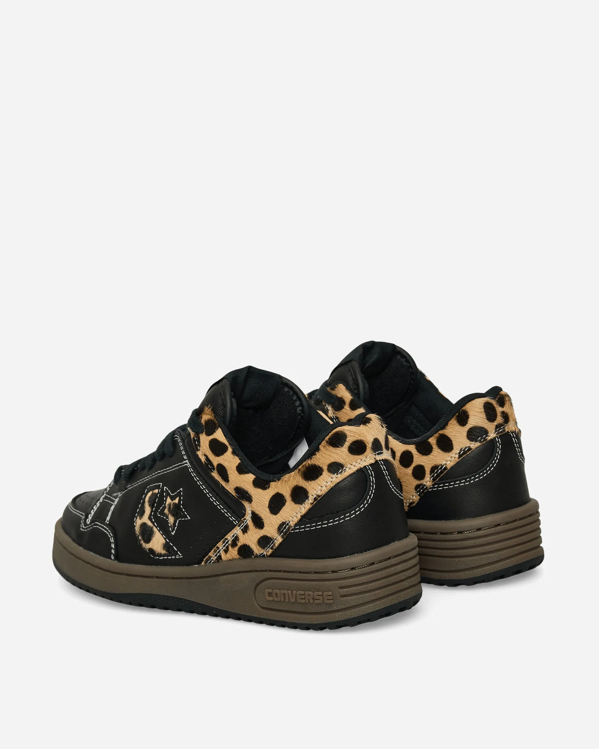 Waffe Ponyhaar Sneakers Schwarz