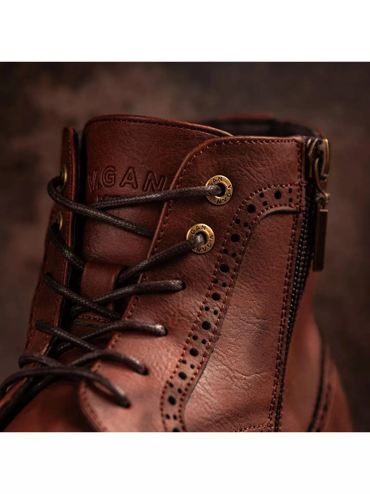 Wheat 2 Herren Brogues aus veganem Leder | Hellbraun