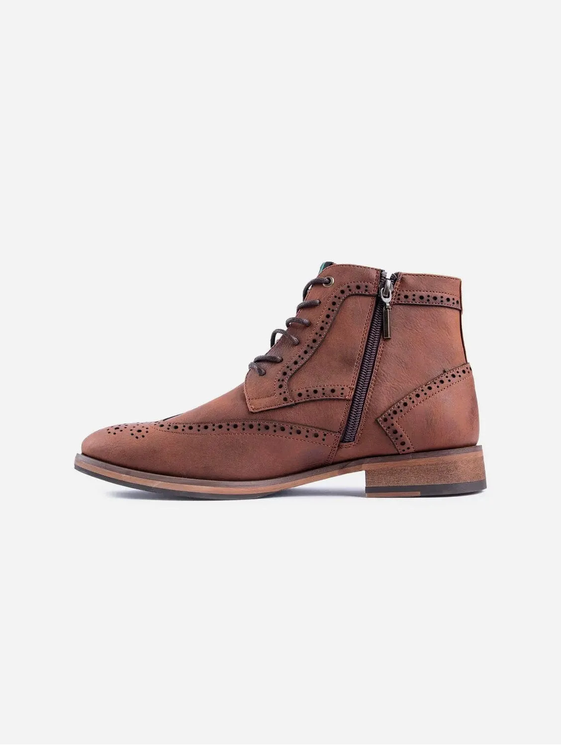Wheat 2 Herren Brogues aus veganem Leder | Hellbraun