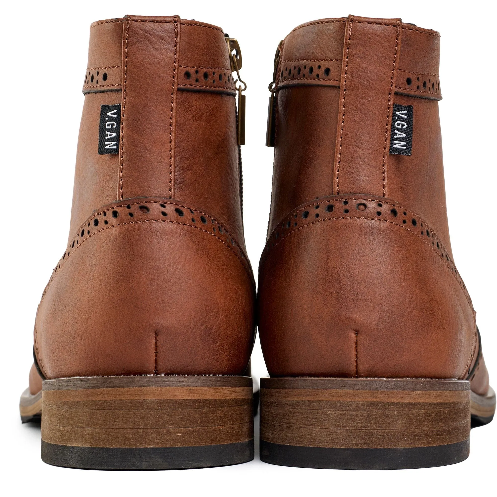 Wheat 2 Herren Brogues aus veganem Leder | Hellbraun