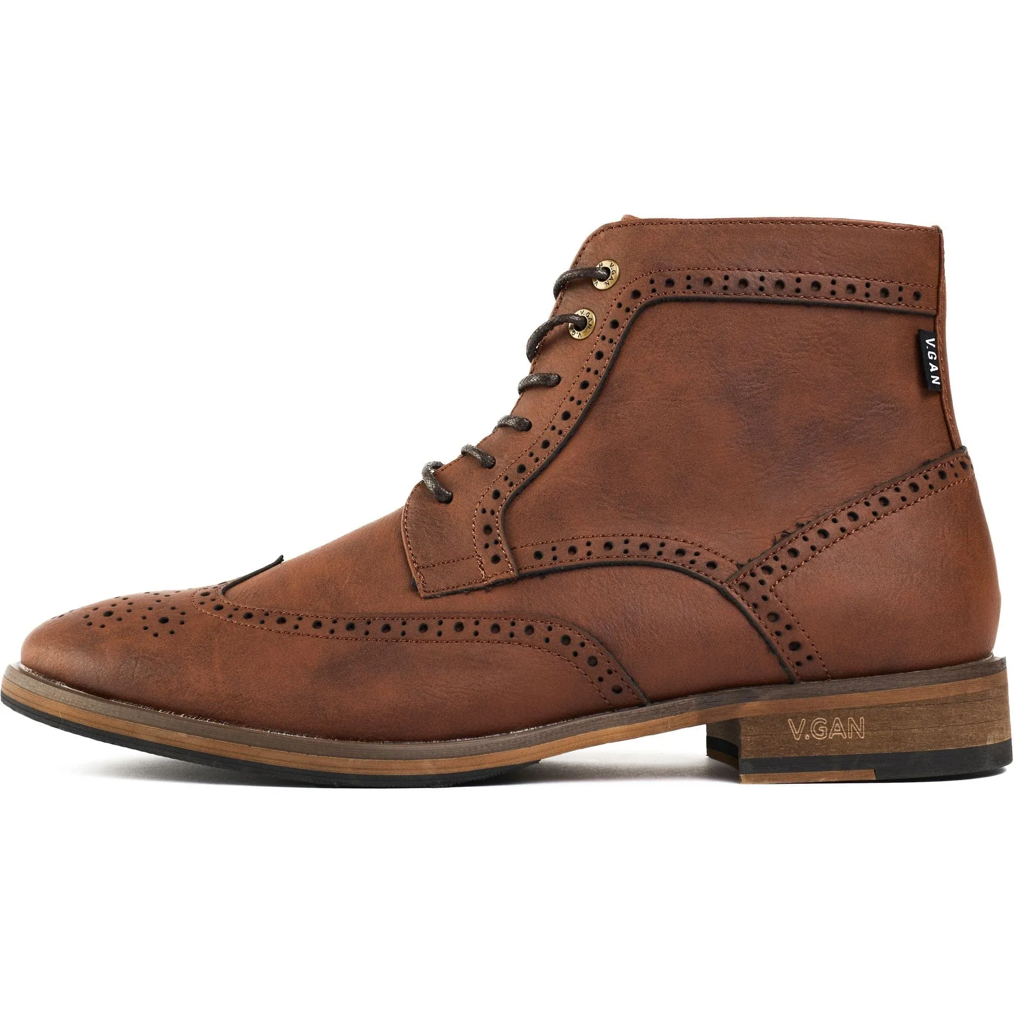 Wheat 2 Herren Brogues aus veganem Leder | Hellbraun