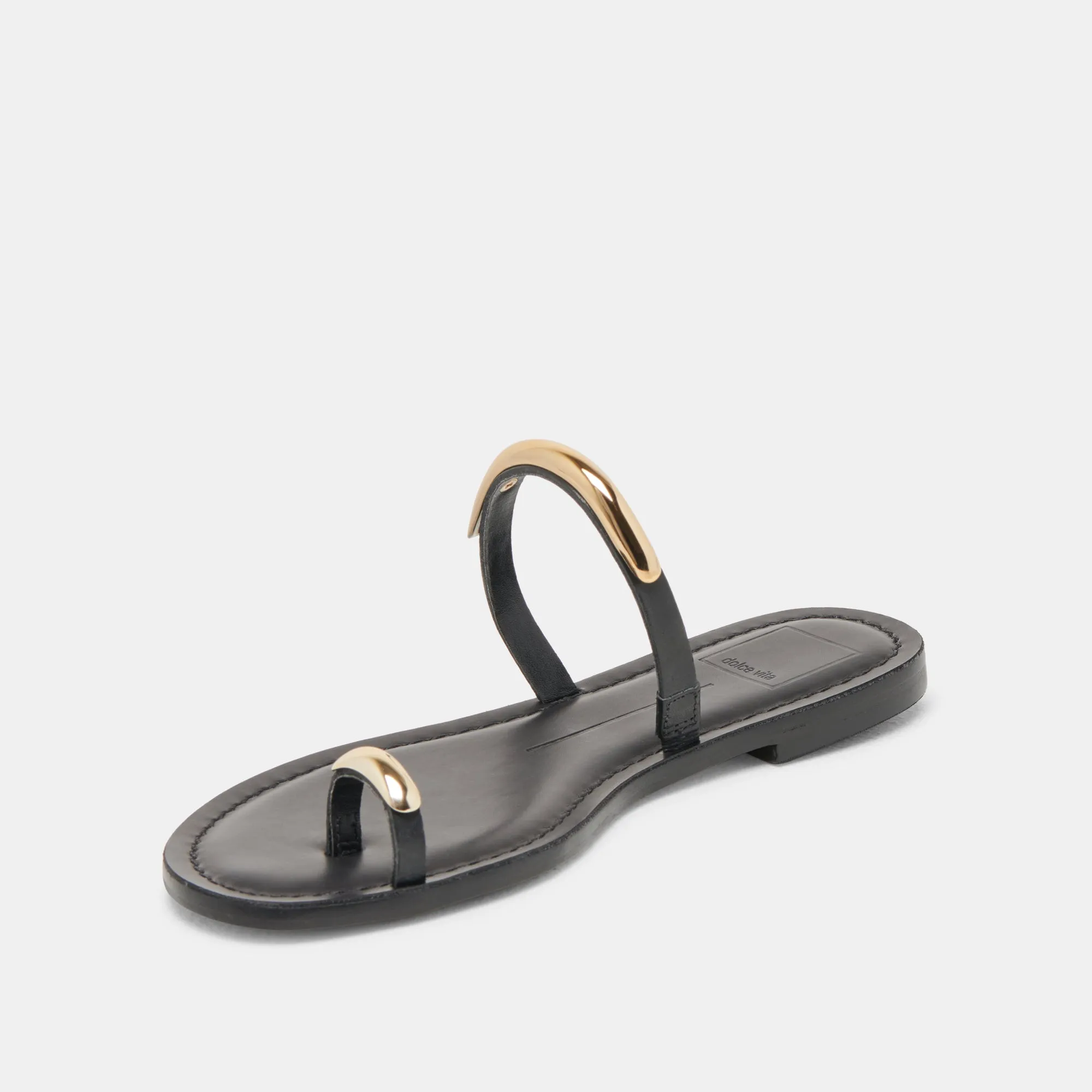 WINK SANDALETTEN AUS SCHWARZEM LEDER