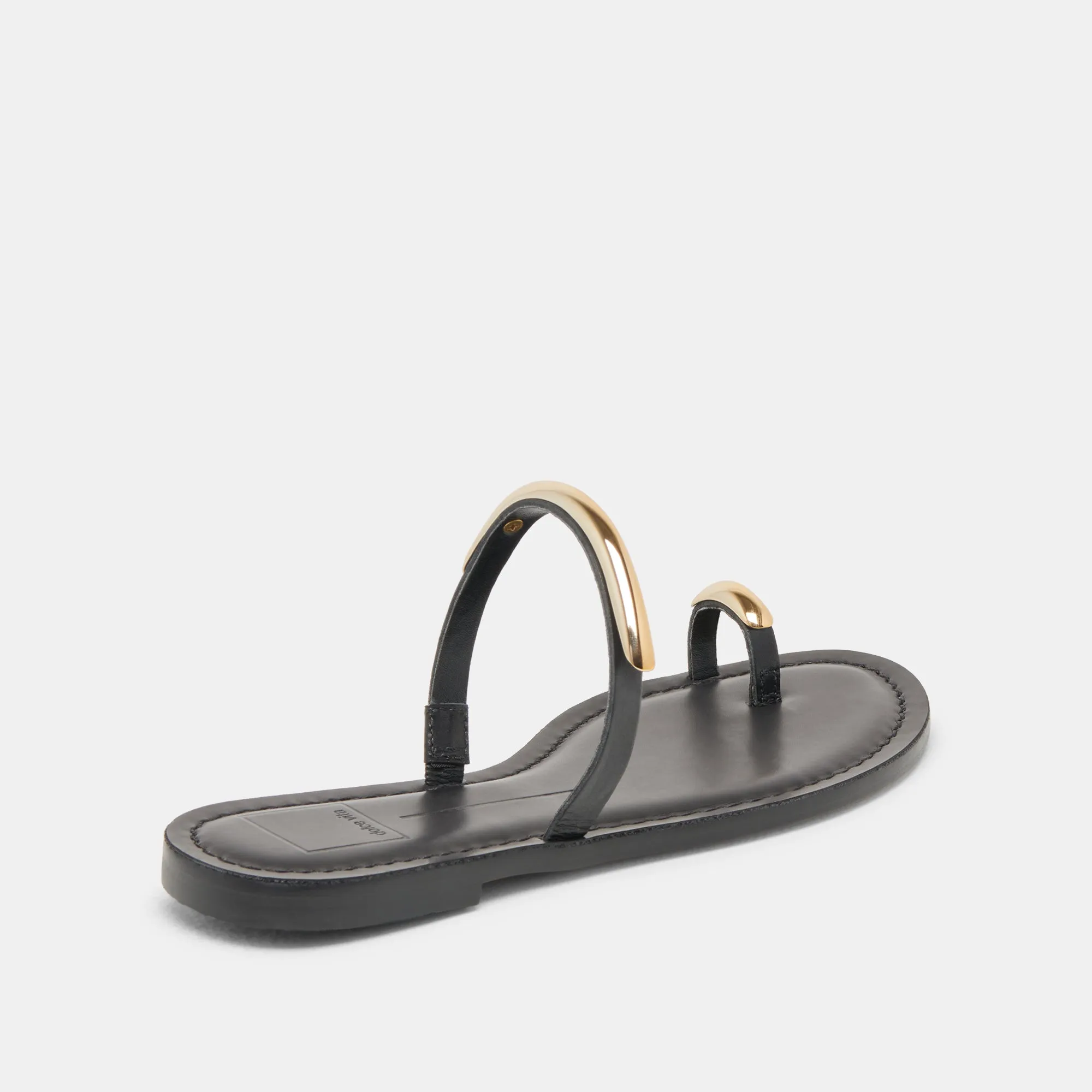 WINK SANDALETTEN AUS SCHWARZEM LEDER