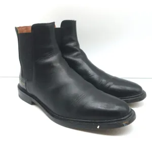 Chelsea-Stiefel von Common Projects in schwarzem Leder, Größe 38, flache Knöchelstiefel für Damen
