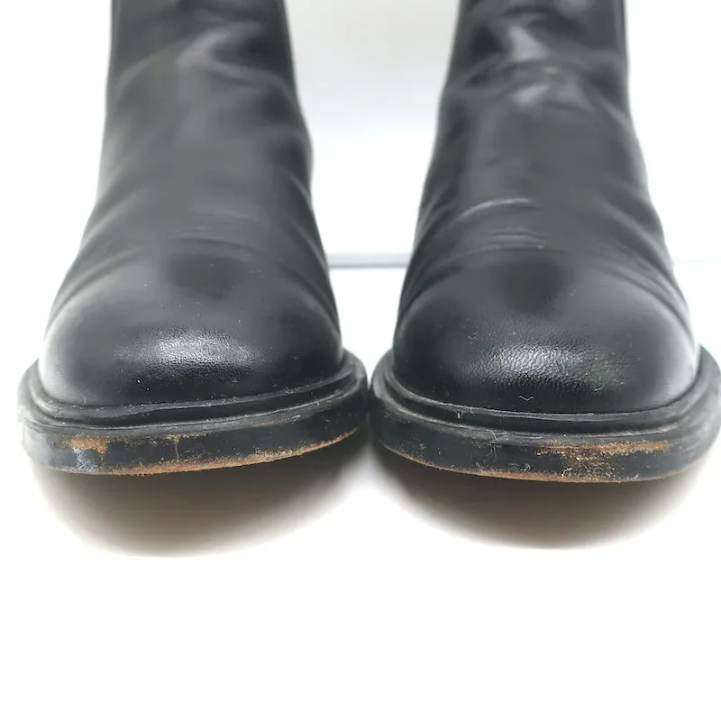 Chelsea-Stiefel von Common Projects in schwarzem Leder, Größe 38, flache Knöchelstiefel für Damen