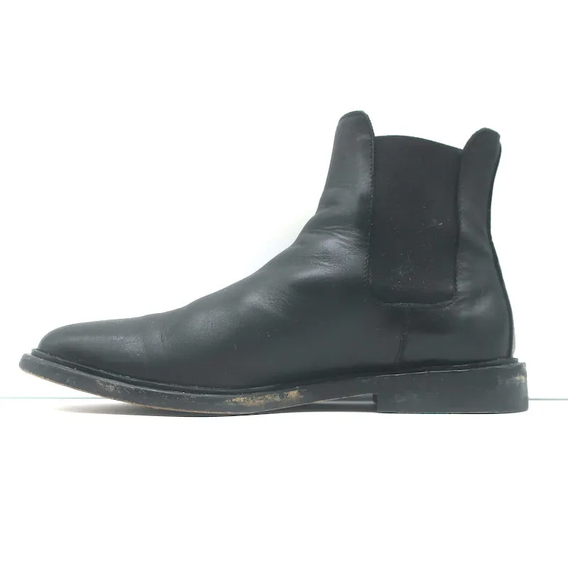 Chelsea-Stiefel von Common Projects in schwarzem Leder, Größe 38, flache Knöchelstiefel für Damen