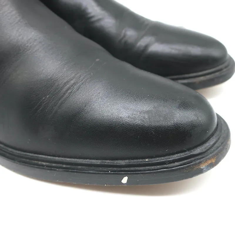 Chelsea-Stiefel von Common Projects in schwarzem Leder, Größe 38, flache Knöchelstiefel für Damen