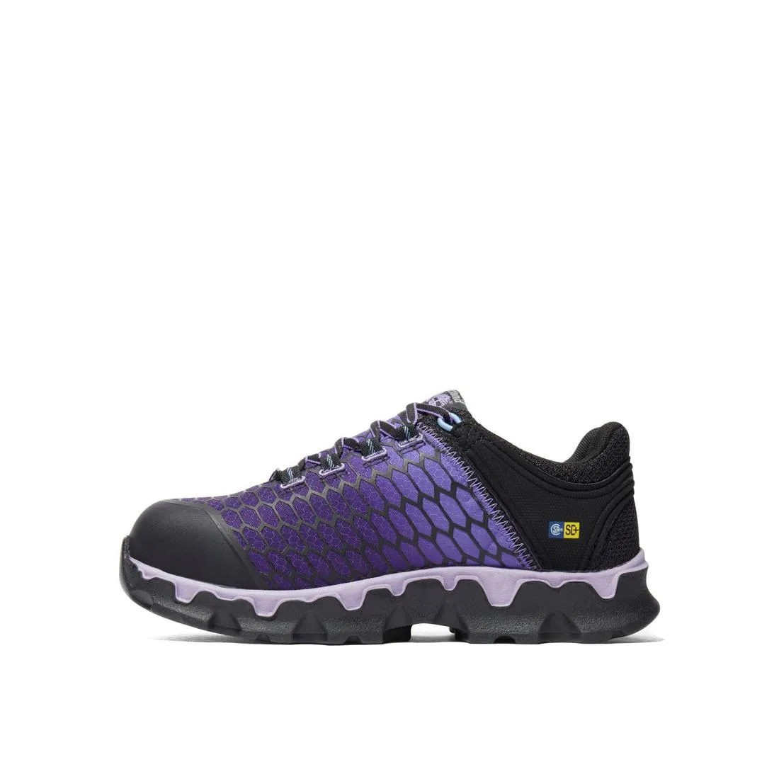 Damen Powertrain Sport Arbeitsschuh mit Stahlkappe Schwarz/Lila