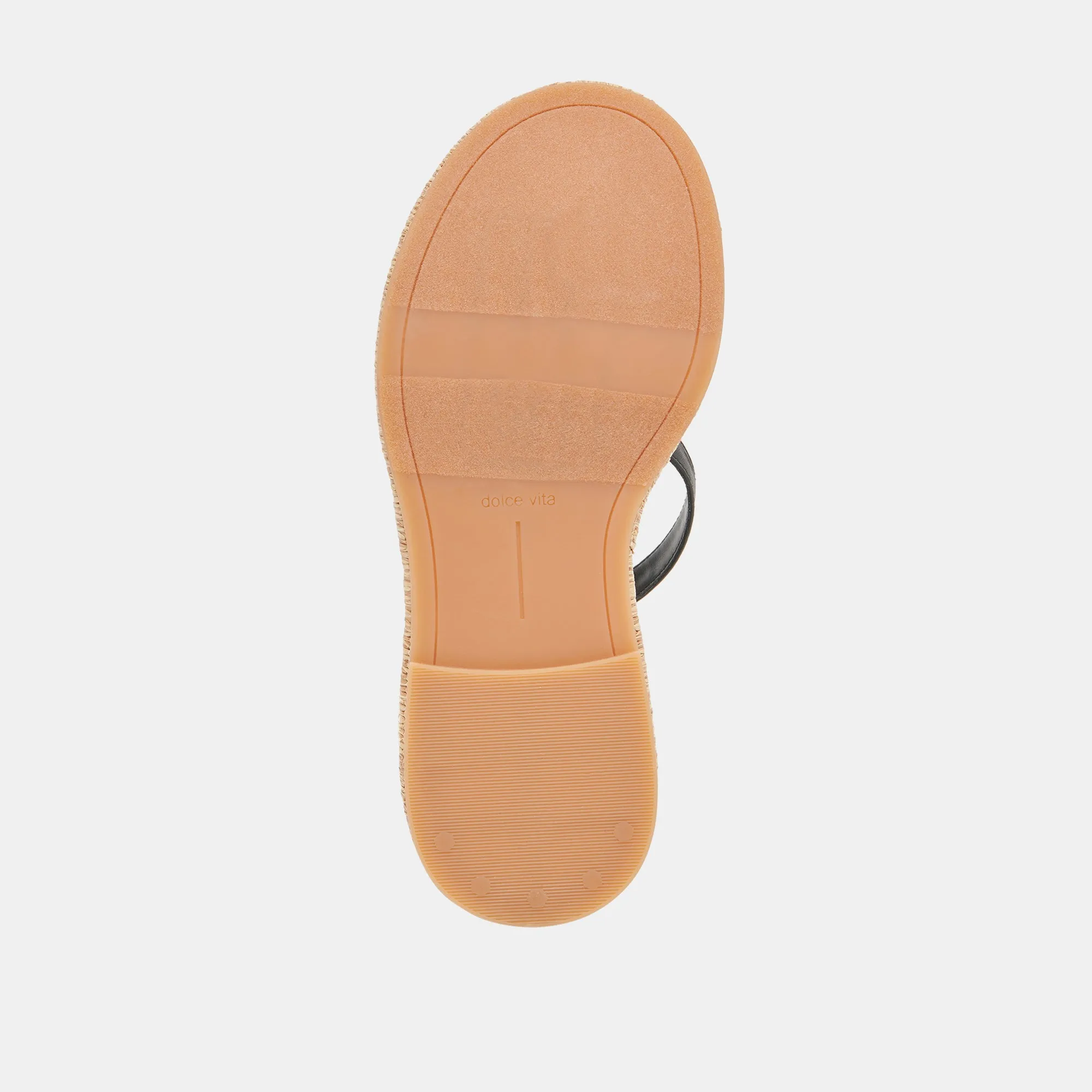 WRILEY SANDALETTEN SCHWARZ GEFLOCHTENE RAFFIA