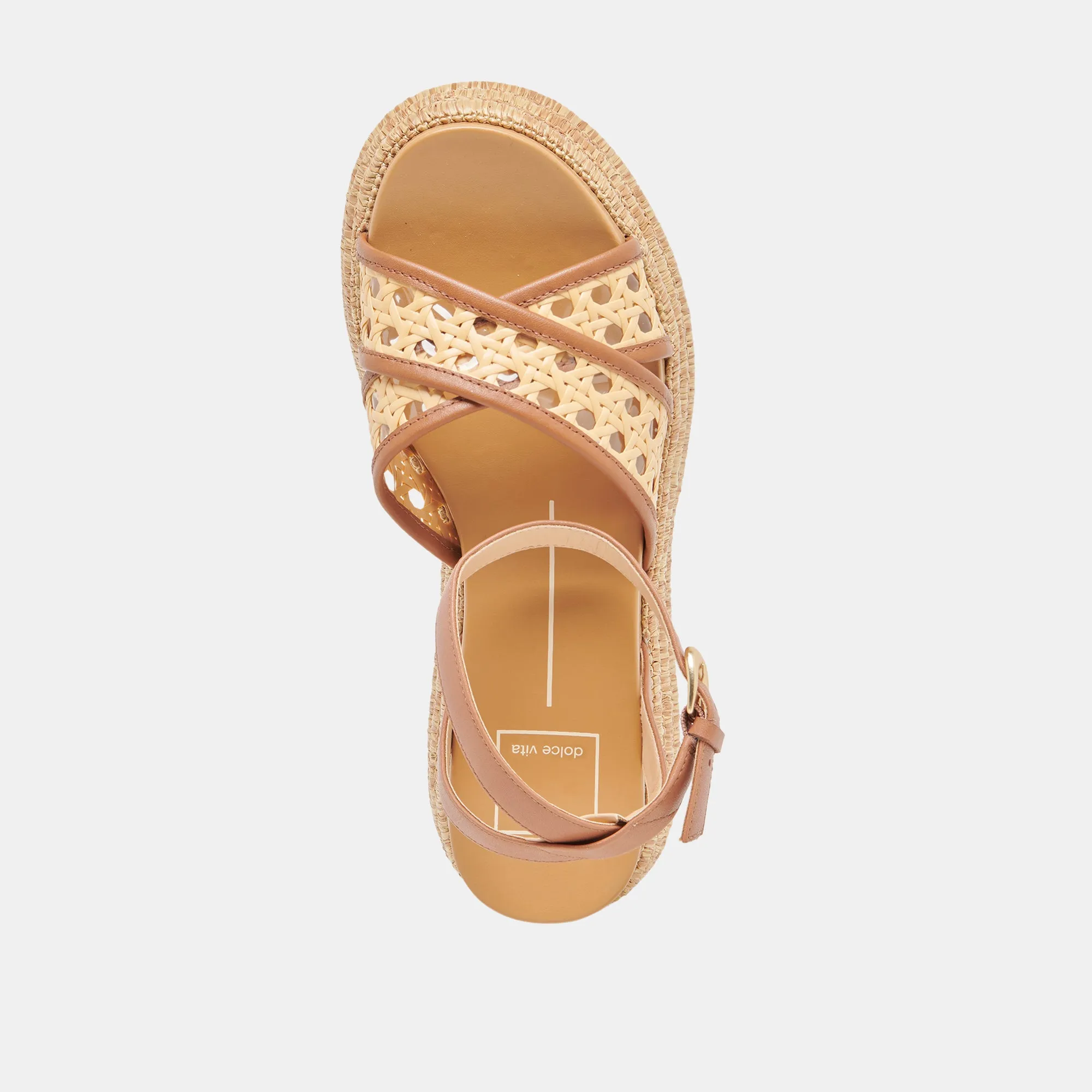 WRILEY SANDALEN SATTEL GEFLOCHTEN RAFFIA