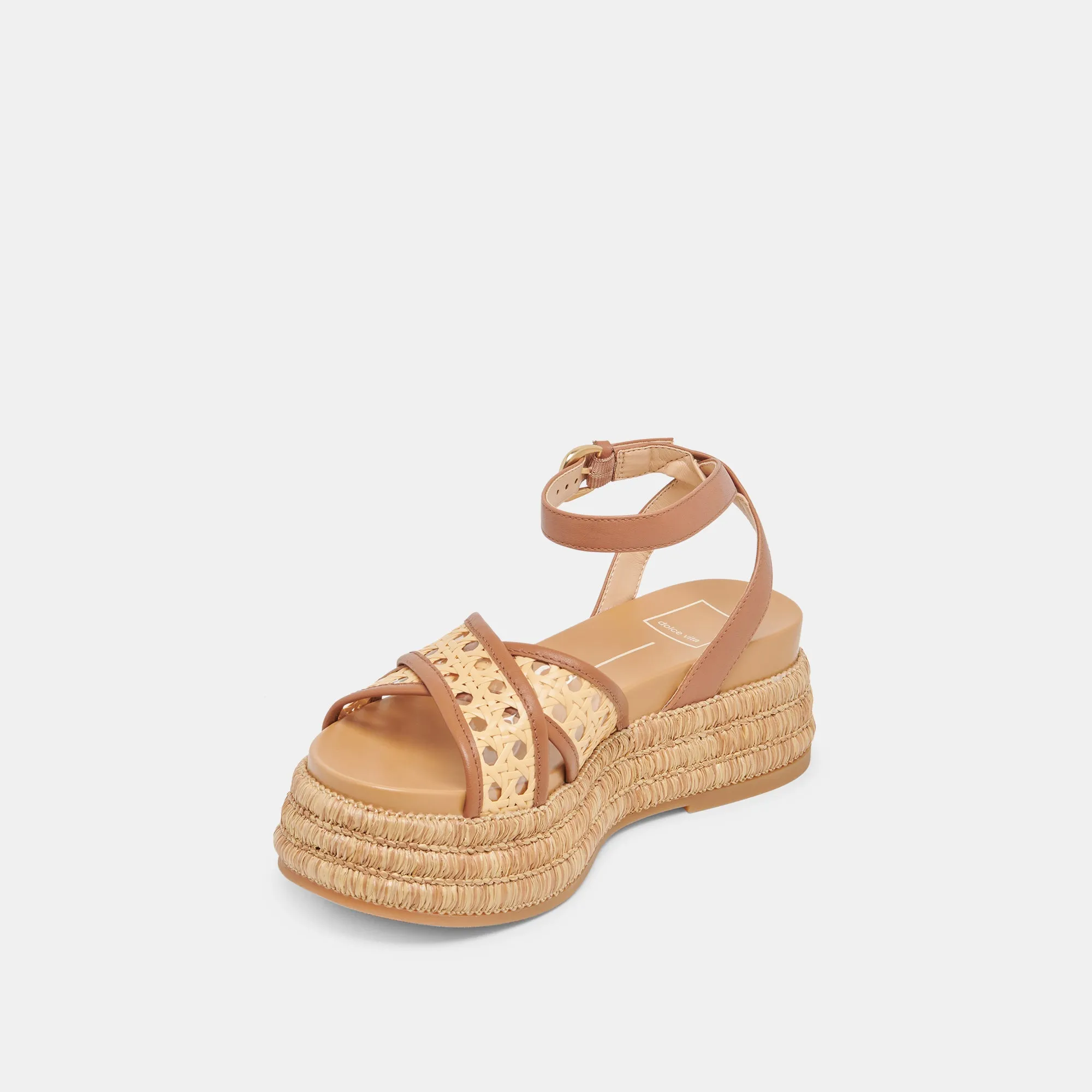 WRILEY SANDALEN SATTEL GEFLOCHTEN RAFFIA