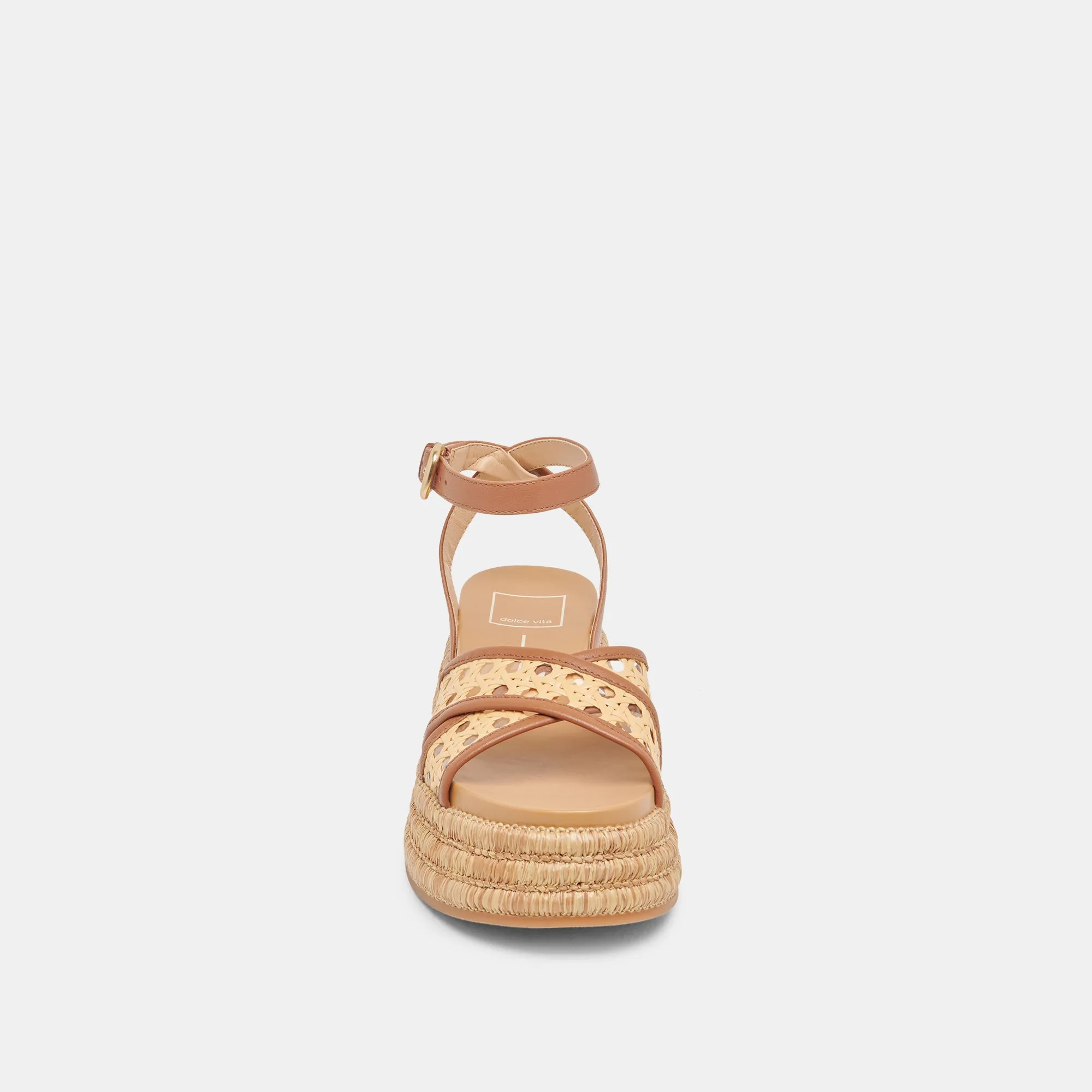 WRILEY SANDALEN SATTEL GEFLOCHTEN RAFFIA