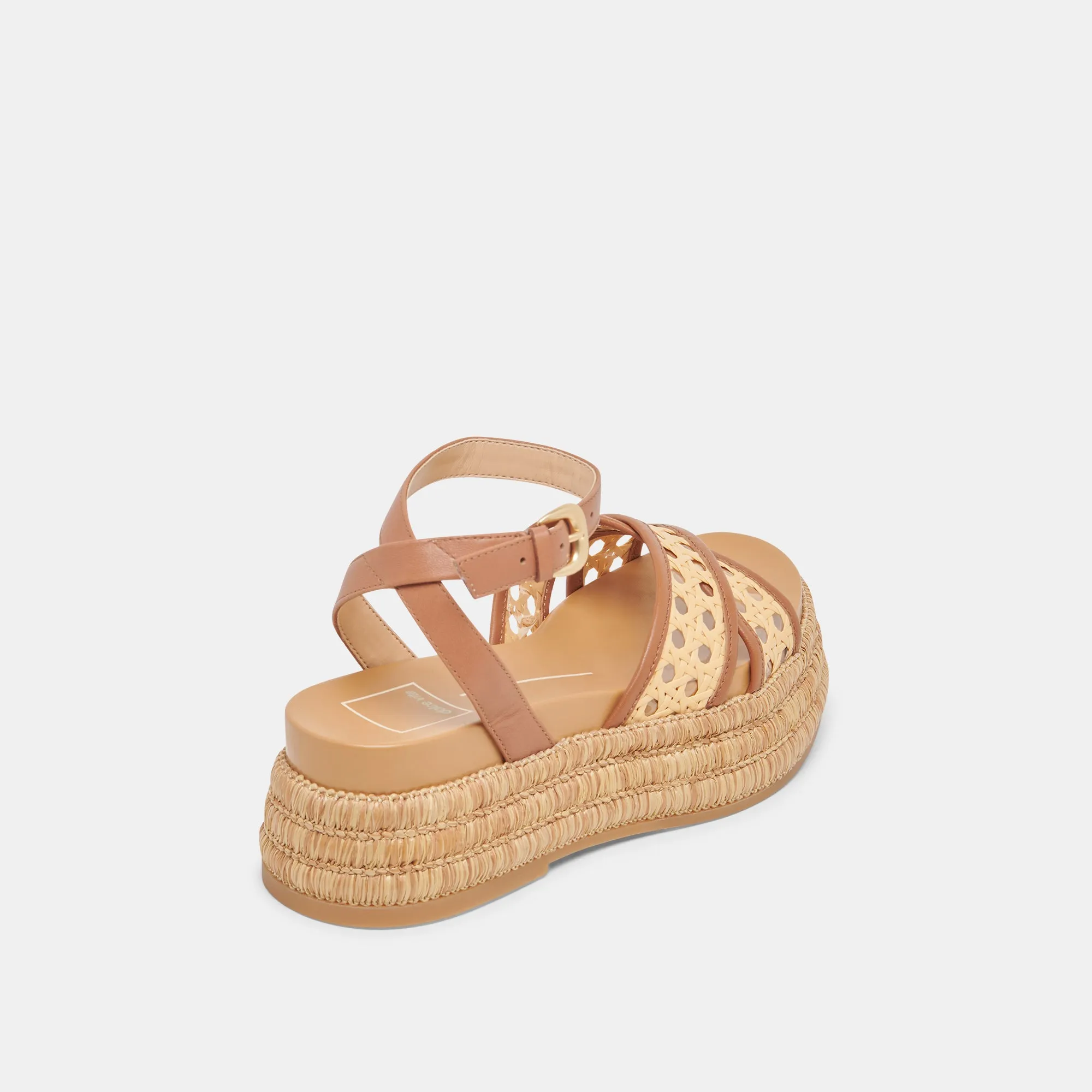 WRILEY SANDALEN SATTEL GEFLOCHTEN RAFFIA