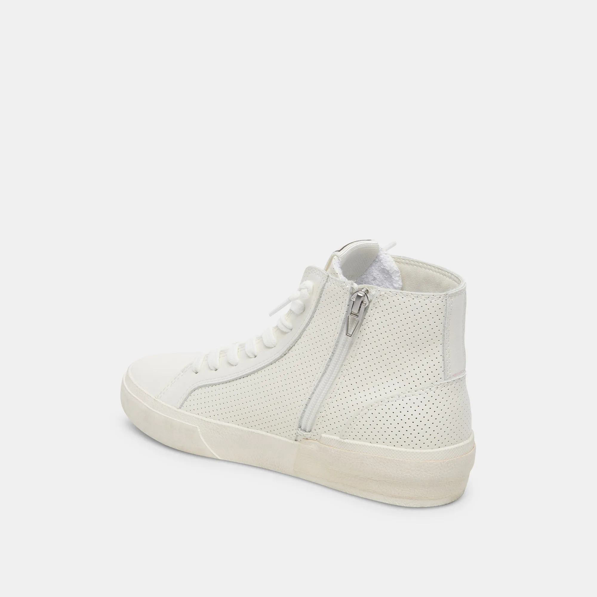 ZOHARA SNEAKERS WEIßES PERFORIERTES LEDER